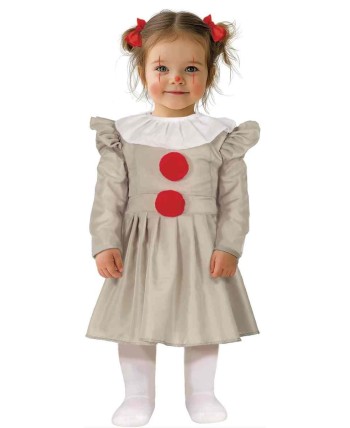 DISFRAZ DE PAYASA ASESNA BEBE