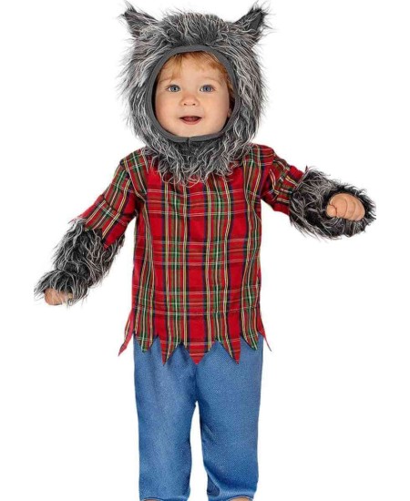 DISFRAZ DE HOMBRE LOBO GRIS PARA BEBE