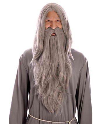 PELUCA Y BARBA MAGO BLANCA