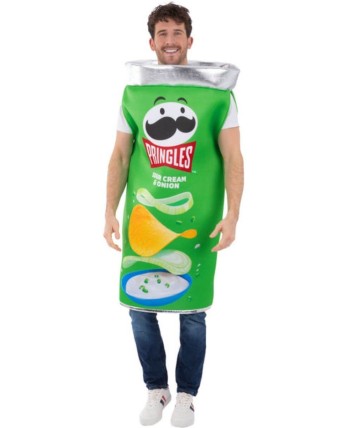 DISFRAZ DE PRINGLES VERDE ADULTO