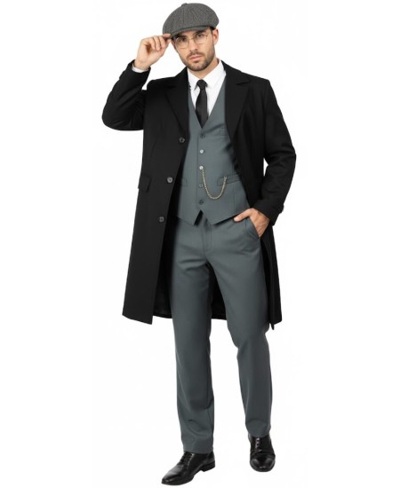 DISFRAZ DE PEAKY BLINDERS THOMAR SHELBY GRIS PARA HOMBRE