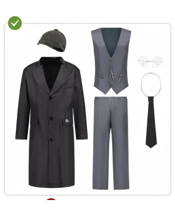 DISFRAZ DE PEAKY BLINDERS THOMAR SHELBY GRIS PARA HOMBRE