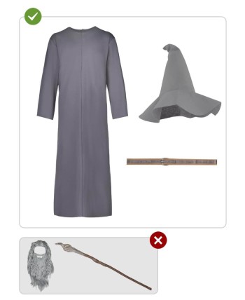 DISFRAZ DE GANDALF EL SEÑOR DE LOS ANILLOS PARA HOMBRE