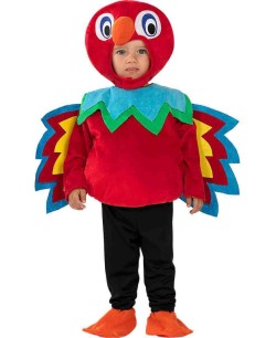 DISFRAZ DE LORO ROJO BEBE 2