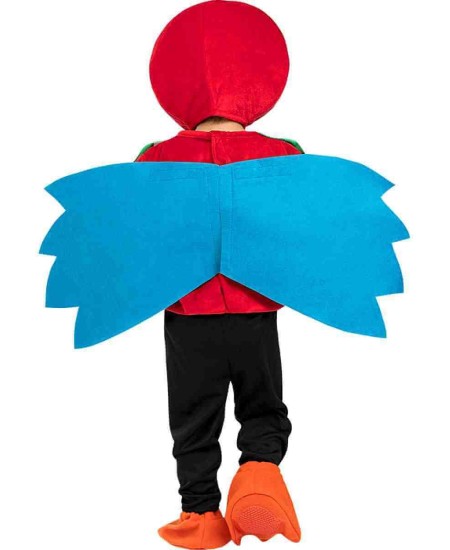 DISFRAZ DE LORO ROJO PARA BEBE