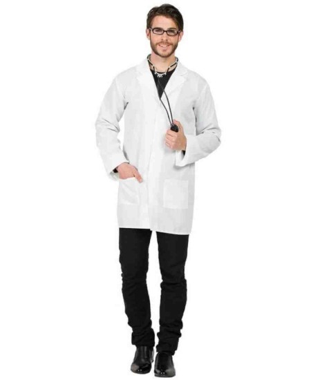 DISFRAZ BATA MEDICO PARA ADULTO