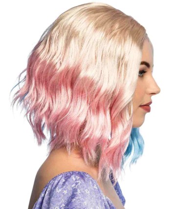 PELUCA RUBIA PUNTAS BICOLOR