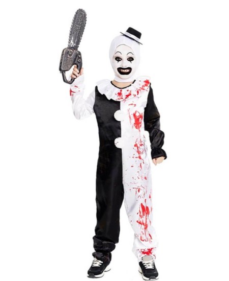 DISFRAZ DE PAYASO ASESINO TERRIFIER PARA NIÑO