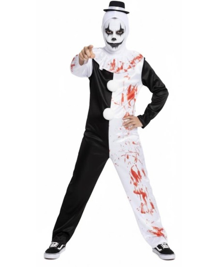 DISFRAZ DE PAYASO ASESINO TERRIFIER PARA ADULTO