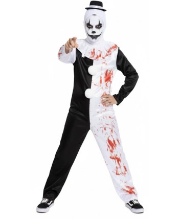 DISFRAZ DE PAYASO ASESINO TERRIFIER ADULTO DISFRAZ DE PAYASO ASESINO TERRIFIER ADULTO
