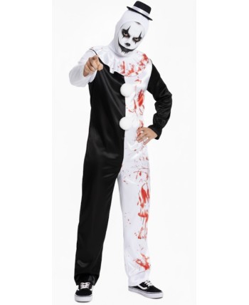 DISFRAZ DE PAYASO ASESINO TERRIFIER ADULTO DISFRAZ DE PAYASO ASESINO TERRIFIER ADULTO