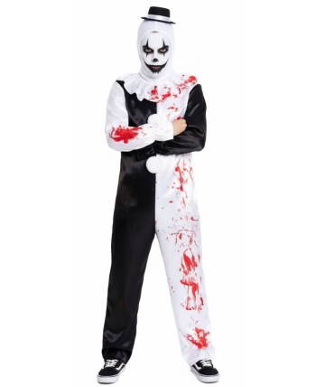 DISFRAZ DE PAYASO ASESINO TERRIFIER ADULTO DISFRAZ DE PAYASO ASESINO TERRIFIER ADULTO