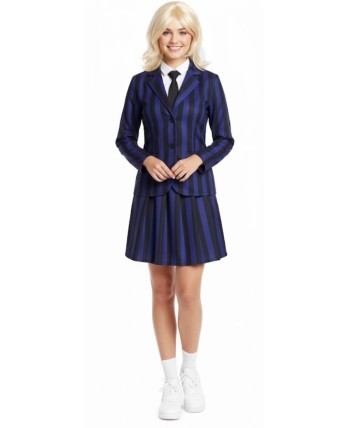 DISFRAZ DE ENID UNIFORME SINIESTRO PARA MUJER