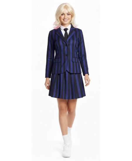 DISFRAZ DE ENID UNIFORME SINIESTRO PARA MUJER