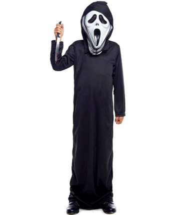 DISFRAZ DE ASESINO SCREAM PARA NIÑO