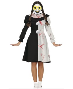 DISFRAZ DE PAYASA TERRIFIER MUJER FALDA