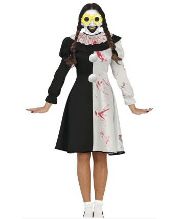 DISFRAZ DE PAYASA TERRIFIER MUJER FALDA DISFRAZ DE PAYASA TERRIFIER MUJER FALDA