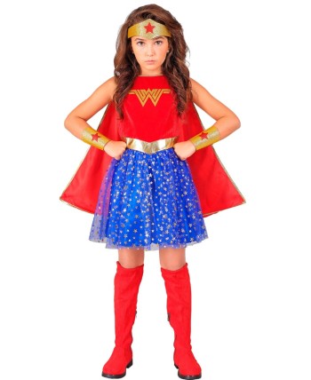 DISFRAZ DE SUPERHEROINA WONDER NIÑA