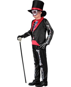 DISFRAZ DE CALAVERA MEJICANA PARA NIÑO 2