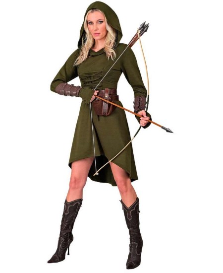DISFRAZ DE ROBIN ARQUERA PARA MUJER