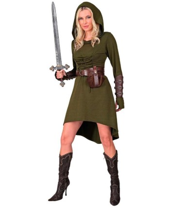 DISFRAZ DE ROBIN ARQUERA PARA MUJER