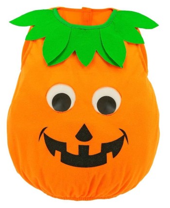 DISFRAZ DE CALABAZA PARA BEBE