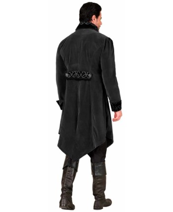 ABRIGO DELUXE NEGRO CON EFECTO CHALECO PARA HOMBRE