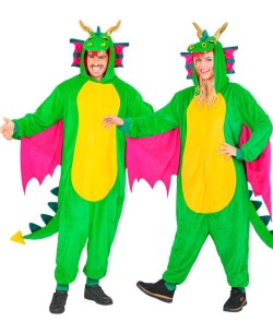 DISFRAZ DE DRAGON VERDE PARA ADULTO