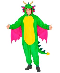 DISFRAZ DE DRAGON VERDE PARA ADULTO 2