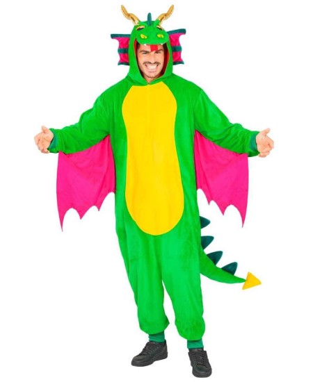 DISFRAZ DE DRAGON VERDE PARA ADULTO