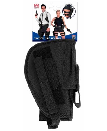 CARTUCHERA NEGRA PIERNA POLICIA SIN PISTOLA