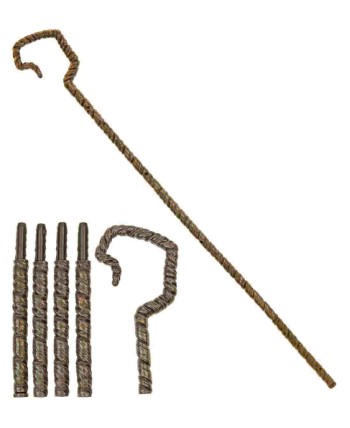 BASTON PASTOR DESMONTABLE MARRON OSCURO