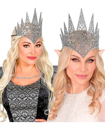 CORONA REINA PLATEADA