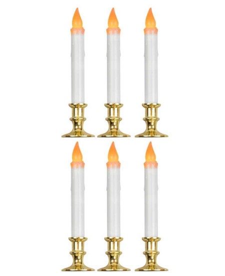 VELAS ELECTRICAS PARPADANTES 6 UNIDADES