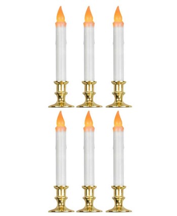 VELAS ELECTRICAS PARPADANTES 6 UNIDADES VELAS ELECTRICAS PARPADANTES 6 UNIDADES