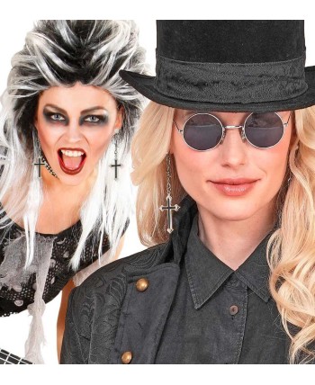 PENDIENTE CRUZ PLATEADA