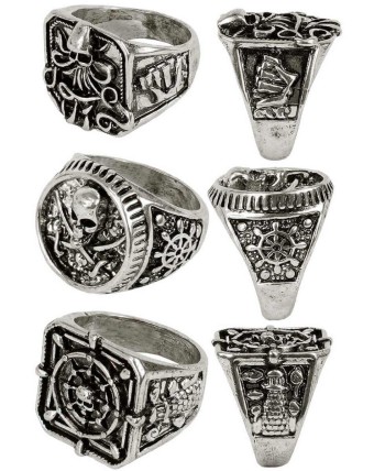 ANILLO PIRATA 3 UNIDADES