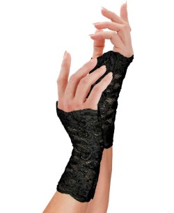 GUANTES ENCAJE NEGROS