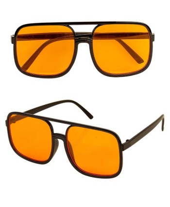 GAFAS AÑOS 90 CRISTAL NARANJA GAFAS AÑOS 90 CRISTAL NARANJA