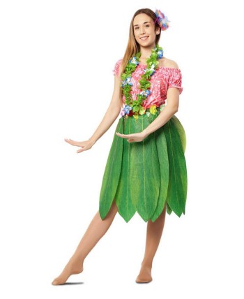 DISFRAZ DE HAWAIANA PARA MUJER