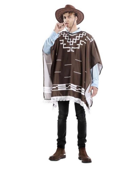 DISFRAZ DE PONCHO DE VAQUERO PARA HOMBRE