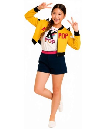 DISFRAZ DE K-POP GUERRERA RUMI PARA NIÑA