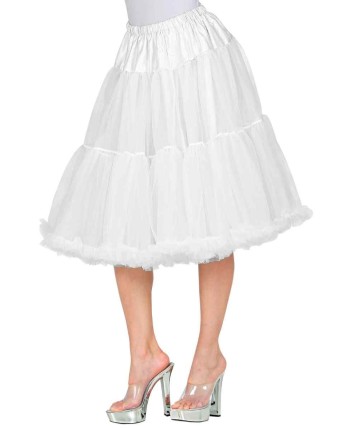 FALDA ENAGUA BLANCA PARA MUJER