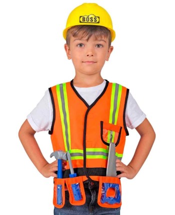 CHALECO CONSTRUCTOR CON HERRAMIENTAS INFANTIL
