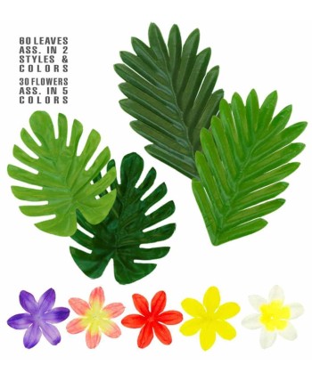 HOJAS HAWAIANAS PARA DECORAR