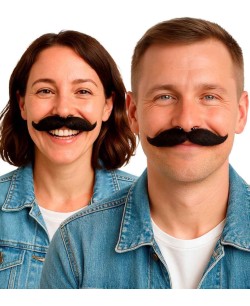 BIGOTE NEGRO MOLDEABLE