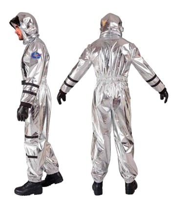 DISFRAZ DE ASTRONAUTA PLATA HOMBRE