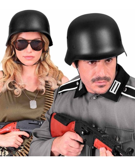 CASCO MILITAR NEGRO