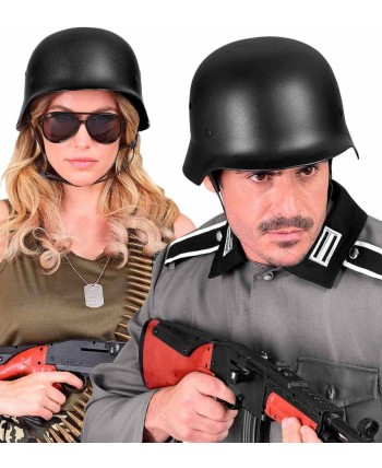 CASCO MILITAR NEGRO