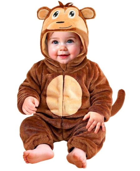 DISFRAZ DE MONITO BUZO PARA BEBE